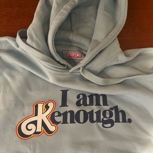 Barbie the movie I am Kenough blue sweatshirt.